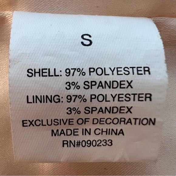 Kendall & Kylie Satin Bomber Jacket Peach Size S - Picture 11 of 11